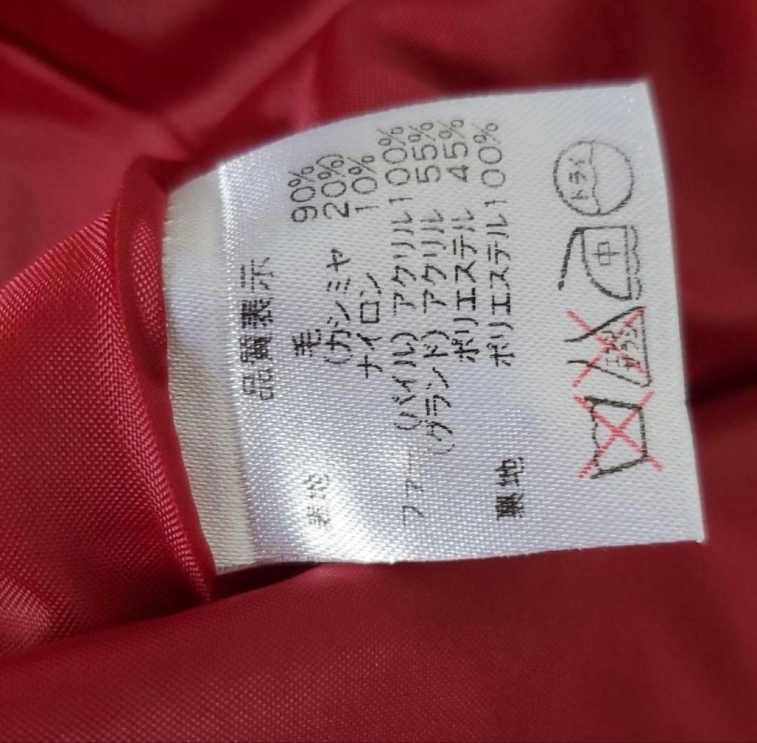 も*ぺ様 赤いフレアシルエットポンチョコート