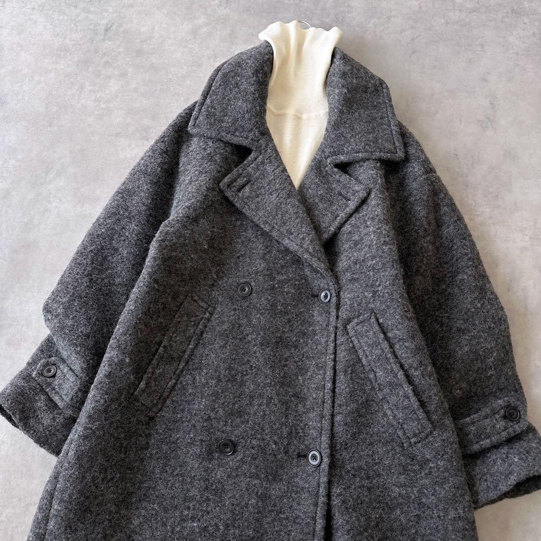 美品グリーンレーベルリラクシング ジェネラルロングコート