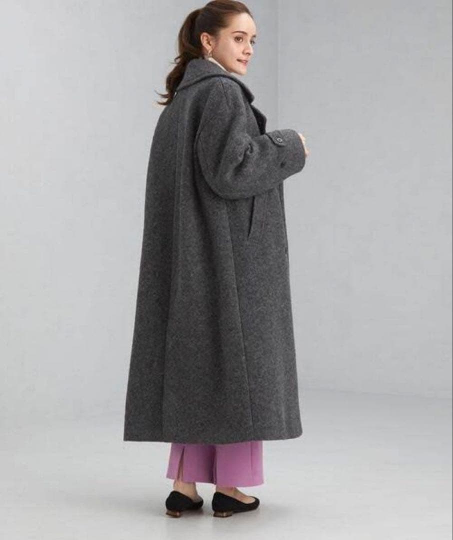 美品グリーンレーベルリラクシング ジェネラルロングコート