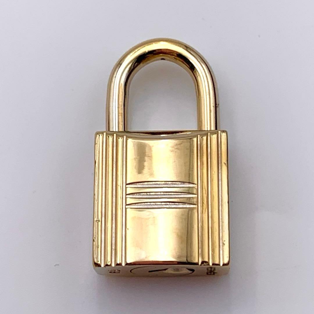 HERMES エルメス カデナ 59番 ゴールド 24Kメッキ 鍵付き 南京錠