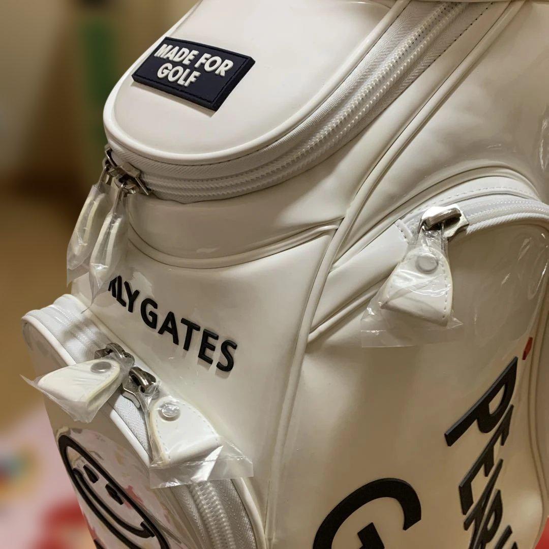 新品　PEARLY GATES パターンオーダー品 　キャディーパッグ　白