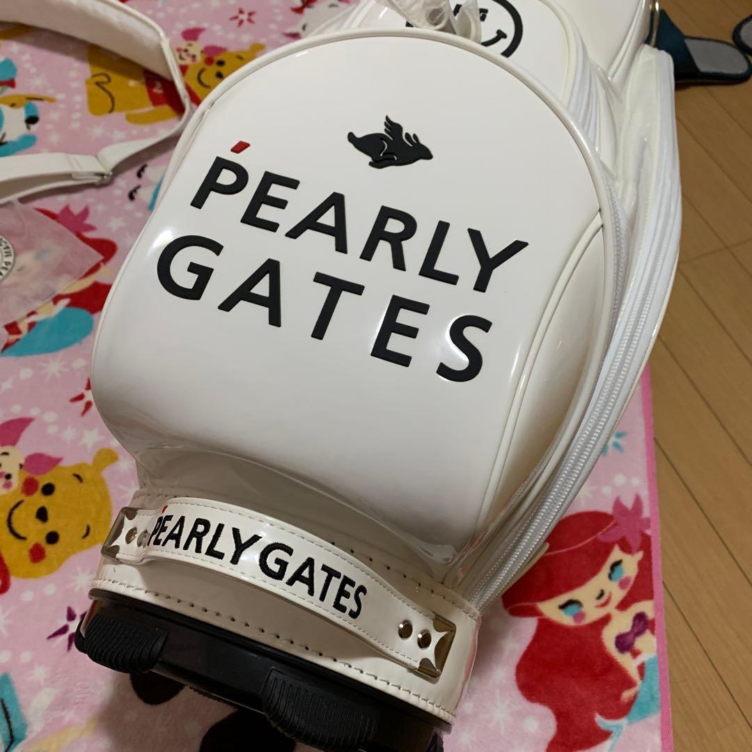 新品　PEARLY GATES パターンオーダー品 　キャディーパッグ　白