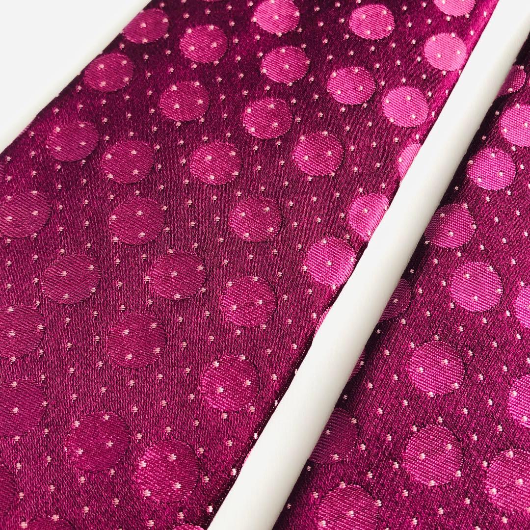 ポールスミス ネクタイ ドット柄 ボルドー