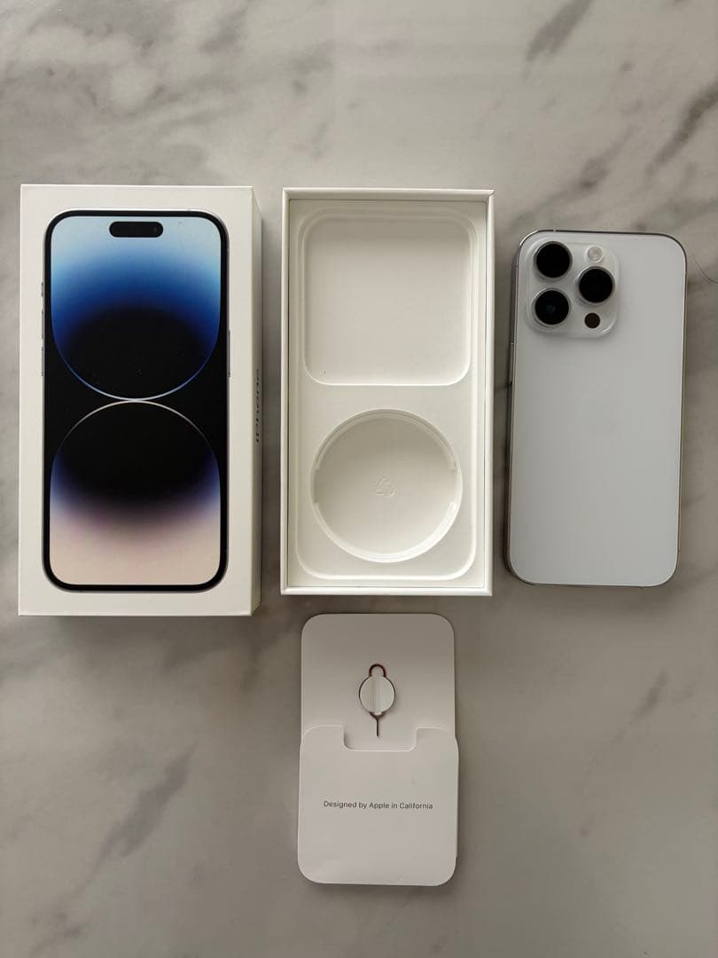 iPhone14Pro 128GB ホワイト　SIMフリー　残量96%