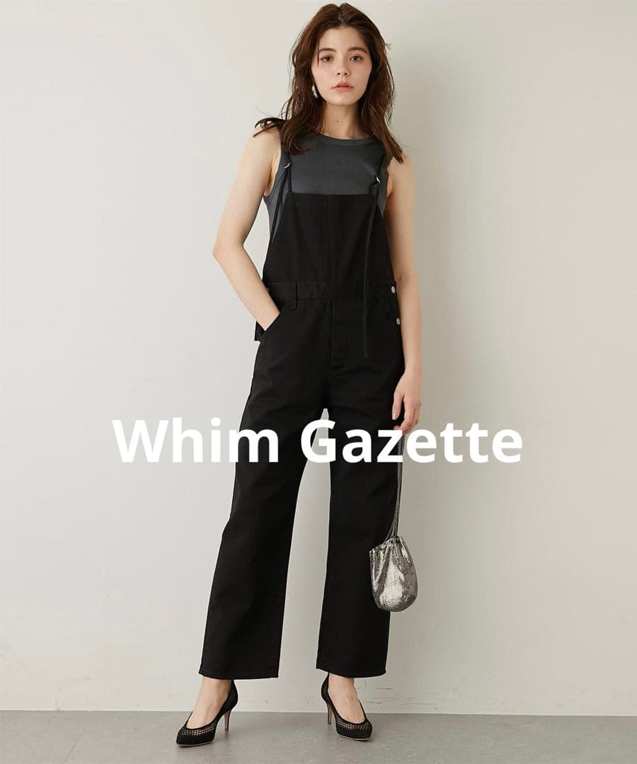 【美品】Whim Gazette ウィムガゼットカツラギオールインワン黒