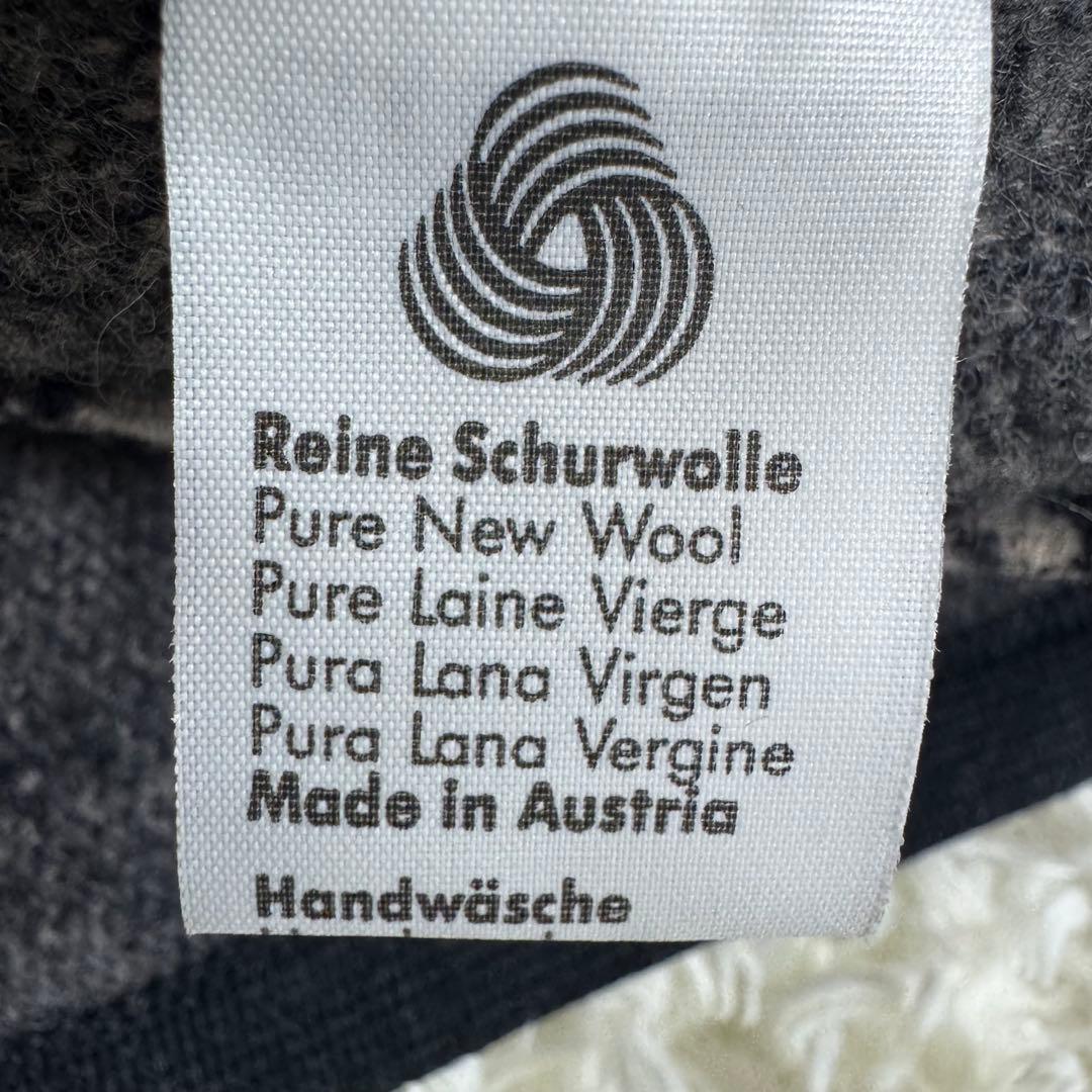 GIESSWEIN ギースヴァイン フード付ウールコート 総柄 トグルボタン