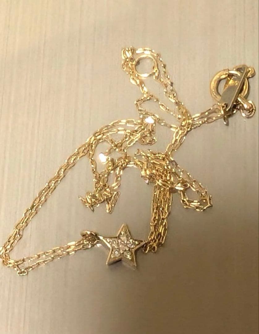 10金　スターネックレス