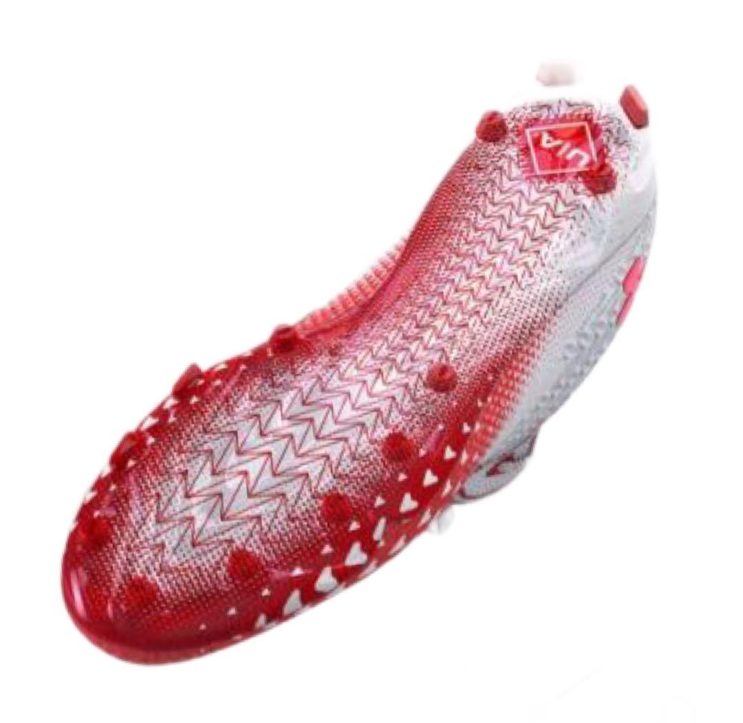 アンダーアーマー 28 スポットライト アメフト スパイク シューズ 赤 靴