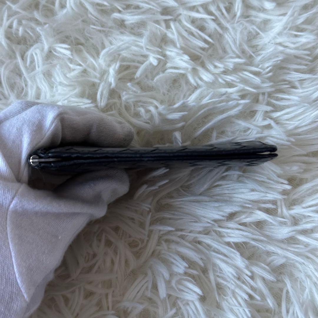 ✨️美品✨️ ボッテガヴェネタ マネークリップ イントレチャート レザー ブラック