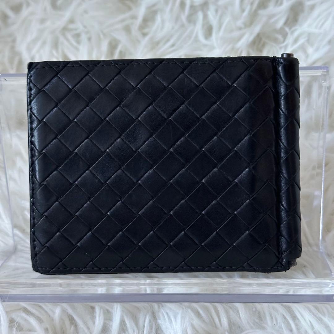 ✨️美品✨️ ボッテガヴェネタ マネークリップ イントレチャート レザー ブラック