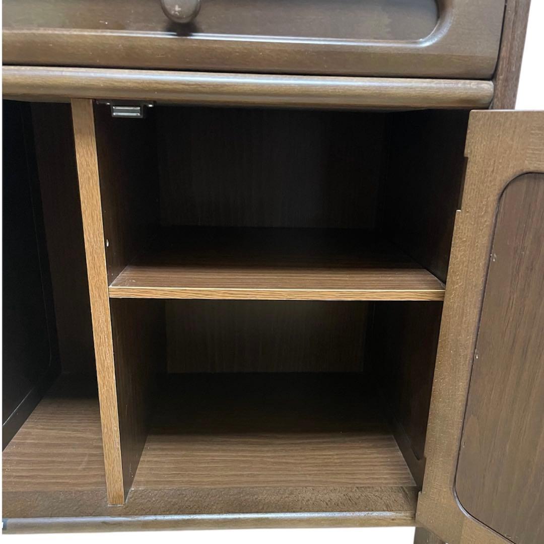 KARIMOKU カリモク　アンティーク家具　電話台　コンセント2口付き！