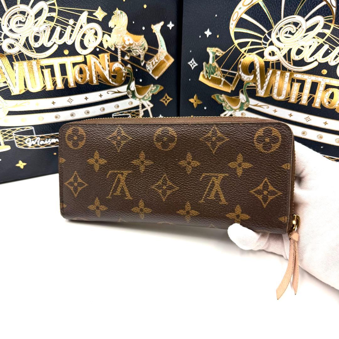 ルイヴィトン ポルトフォイユ クレマンス モノグラム ローズバレリーヌ 長財布