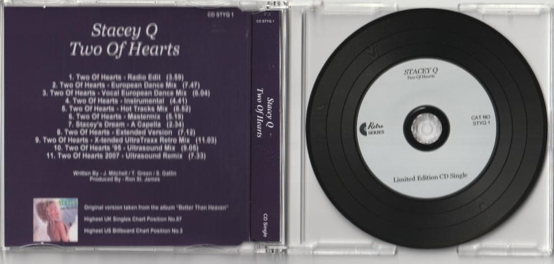 Stacey Q　Two Of Hearts REMIXES　貴重 CD