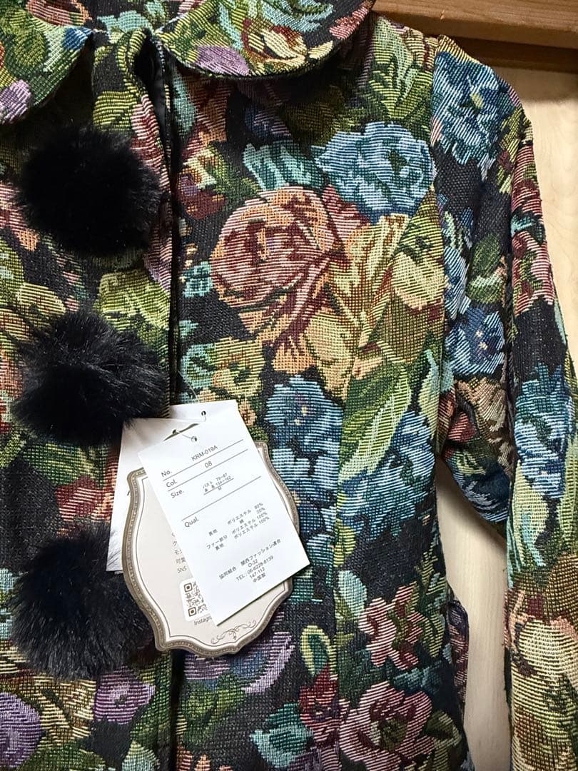 新品　ノエルドメモワール ゴブラン　コート　Mサイズ　ブラック　クラロリ　くる実