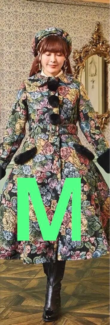 新品　ノエルドメモワール ゴブラン　コート　Mサイズ　ブラック　クラロリ　くる実