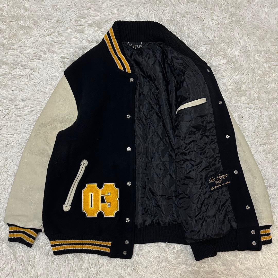 値下げ FAT スタジャン ストリート ワッペン 刺繍 スタジアム ジャンパー