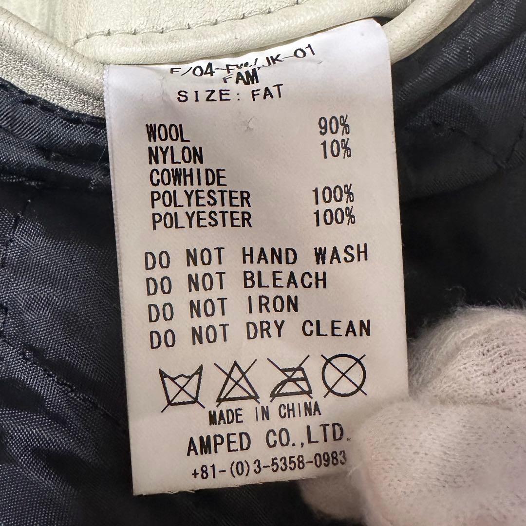 値下げ FAT スタジャン ストリート ワッペン 刺繍 スタジアム ジャンパー