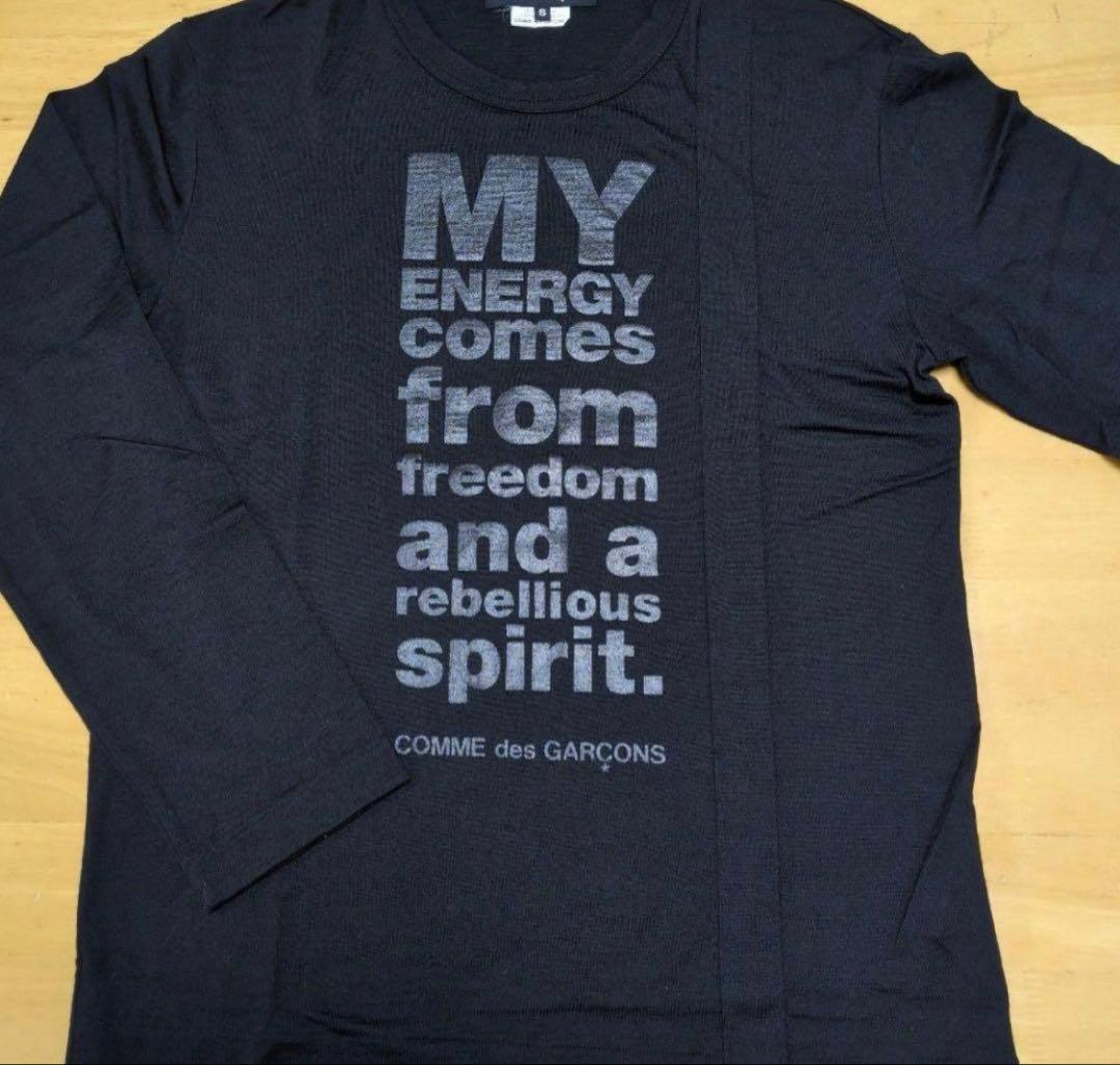 comme des garcons コムデギャルソンロゴ入り長袖シャツ