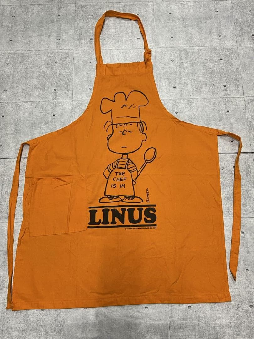 希少60s LINUSエプロンPEANUTS vintageライナス　スヌーピー