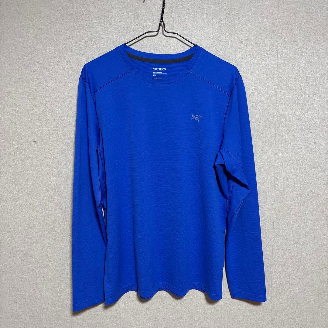 美品 ARC'TERYX ブルー 長袖 Tシャツ ロンT