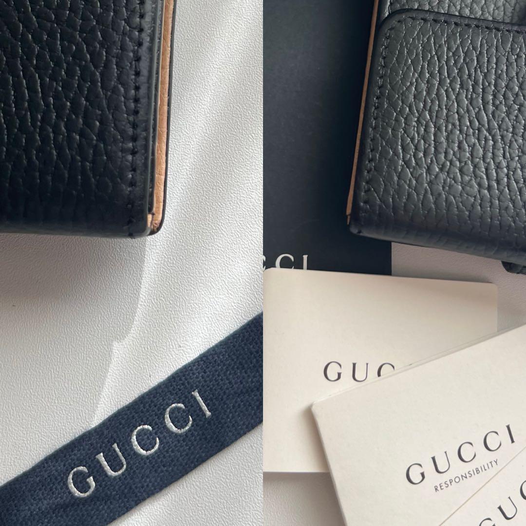 01 極上美品 GUCCI グッチ 2つ折り財布