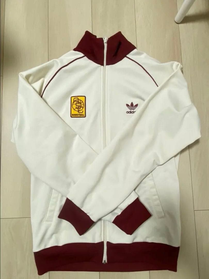 adidas バスケットボール ジャージ ASC ホワイト バーガンディ