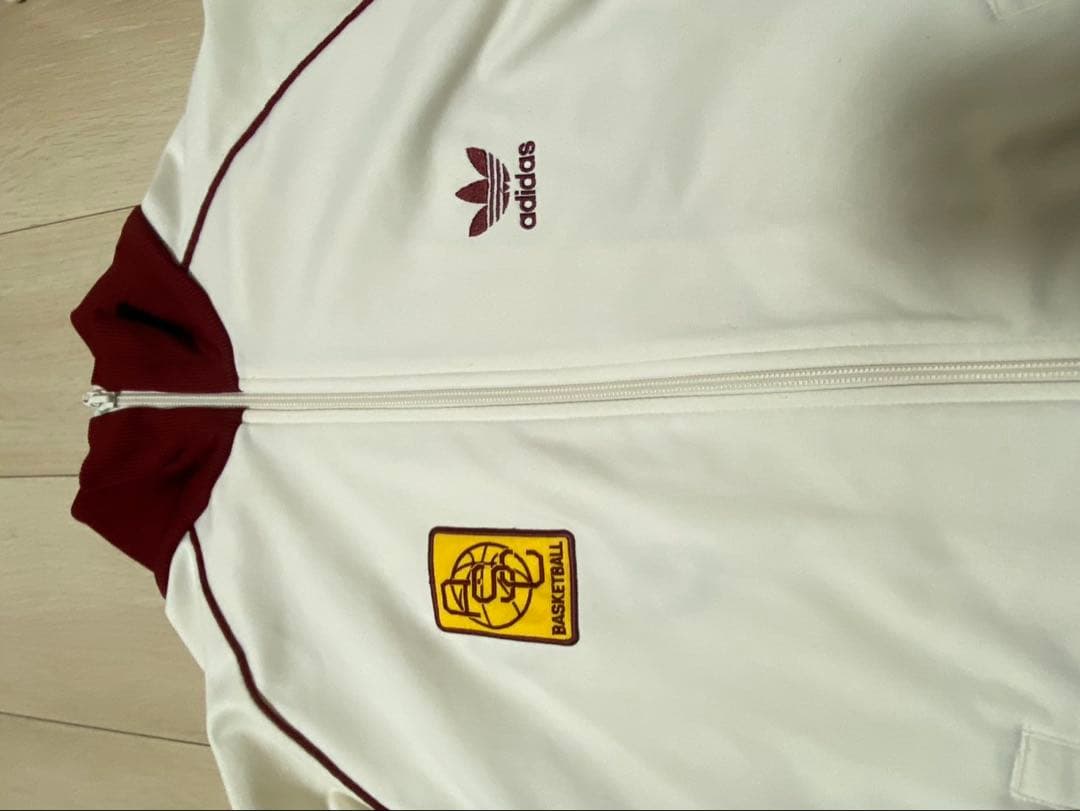 adidas バスケットボール ジャージ ASC ホワイト バーガンディ