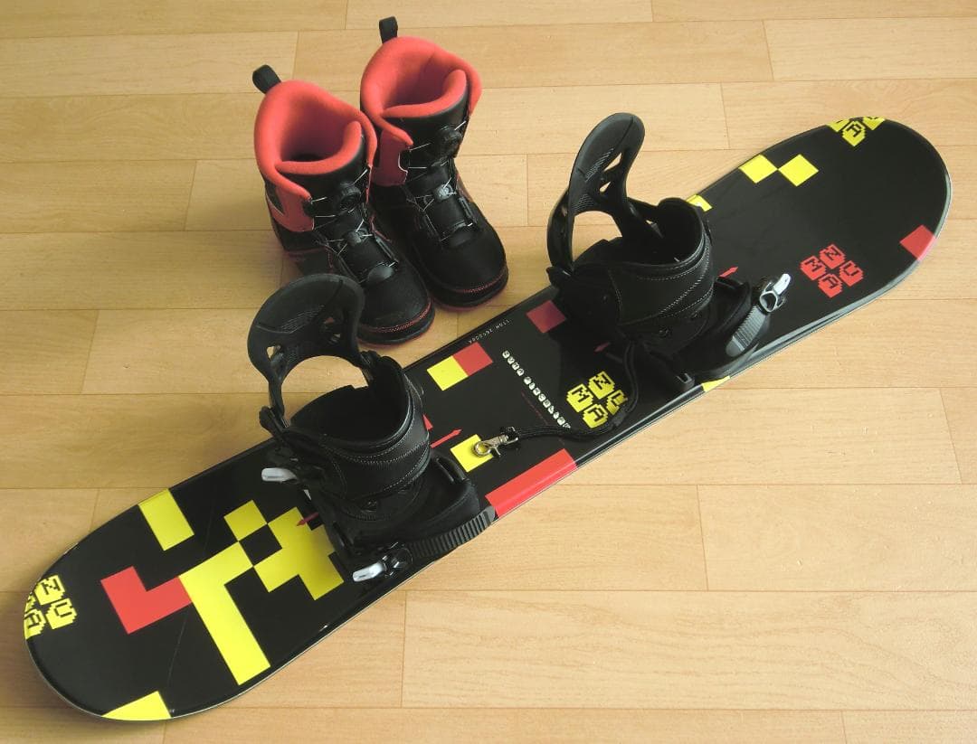 ■1月限定■送料無料■ZUMA■子供用スノボセット■110/21-22■WAX■