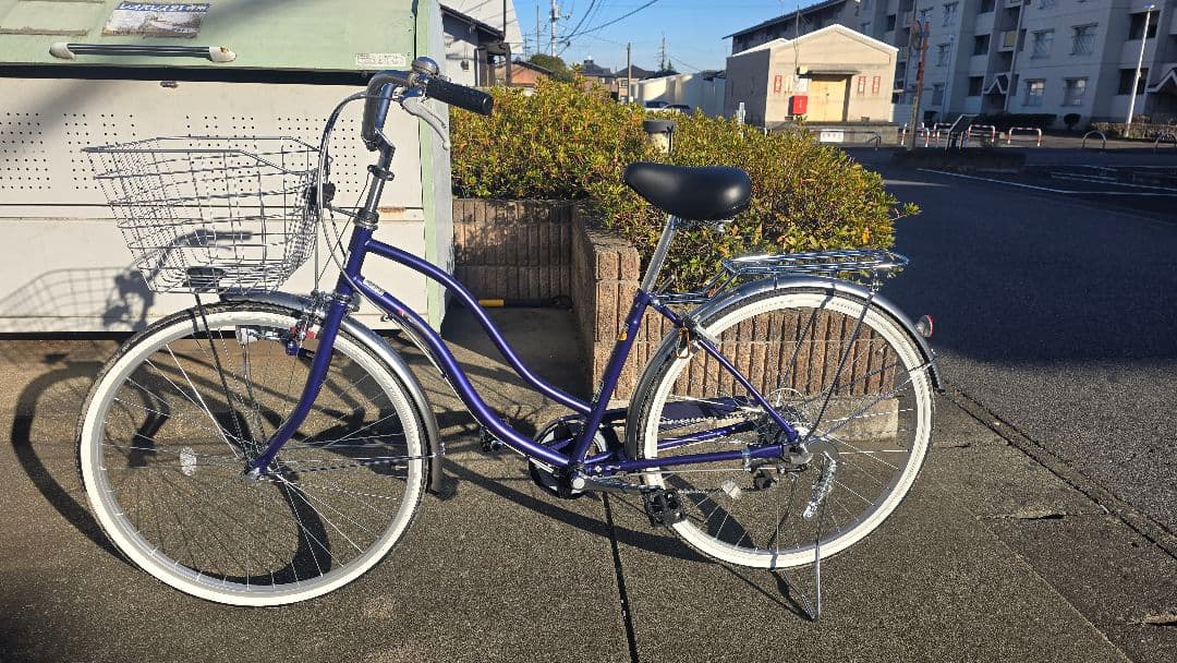 asahi シティサイクル パープル 26インチ
