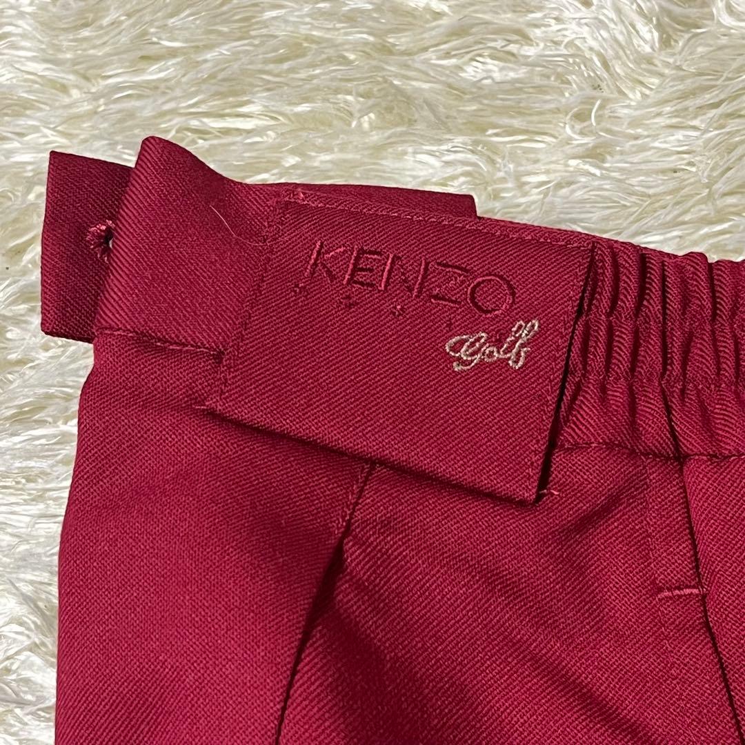 ✨新品 未使用✨ KENZO GOLF パンツ スラックス ワインレッド S