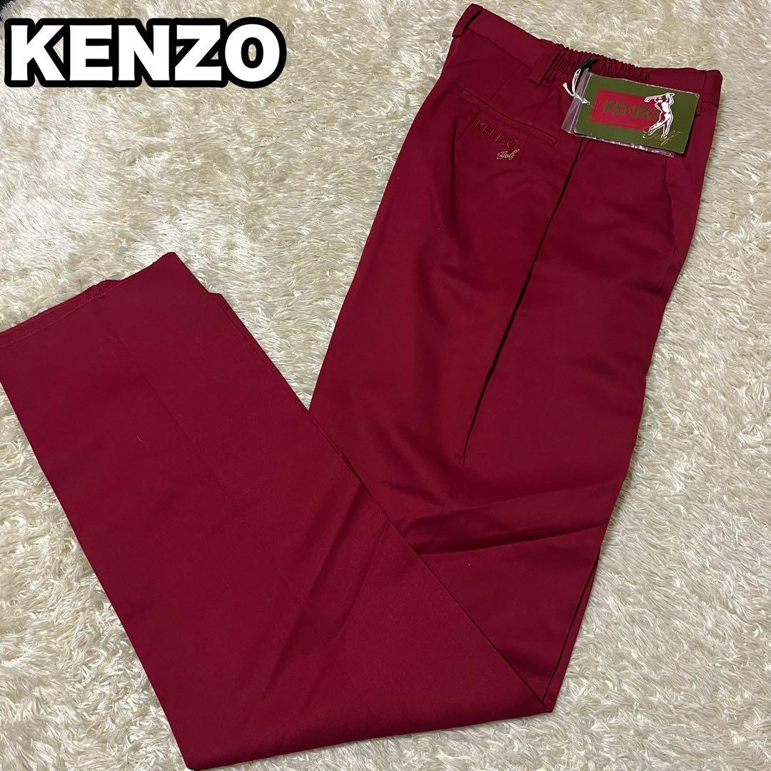 ✨新品 未使用✨ KENZO GOLF パンツ スラックス ワインレッド S