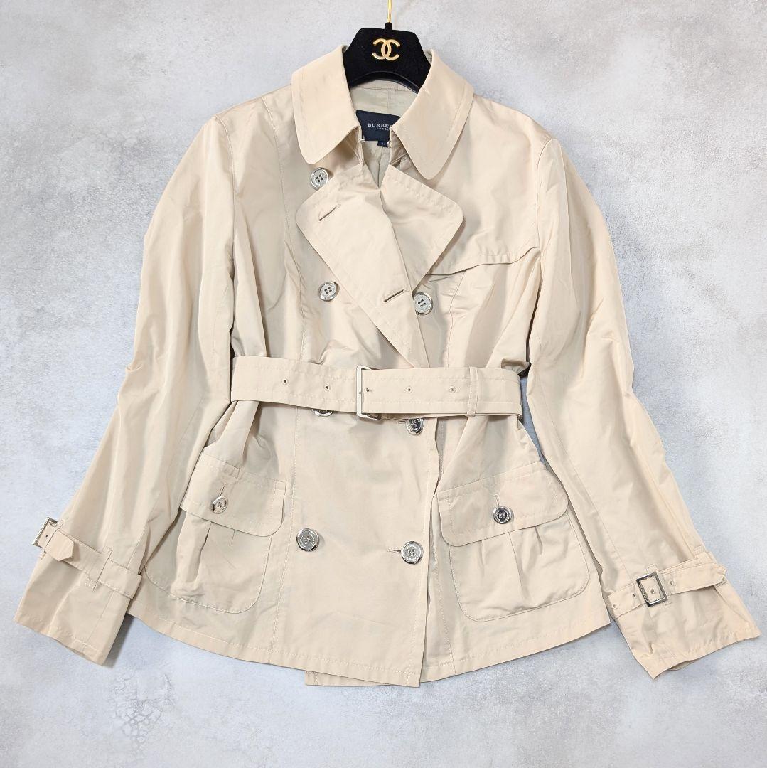 【XXLサイズ】バーバリーロンドン ショートトレンチコート 44 ベージュ