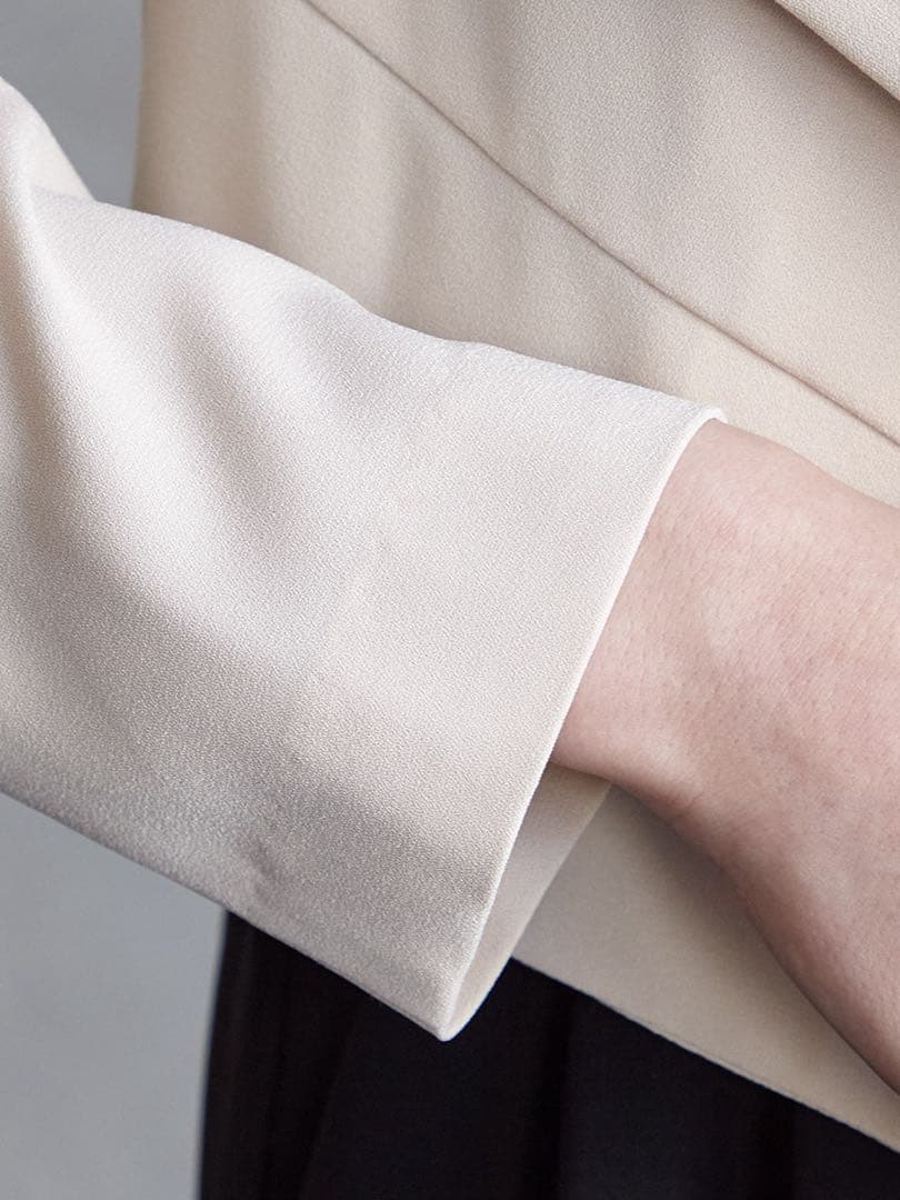 AIMER 現行モデル ショールカラージャケット ベージュ Lサイズ