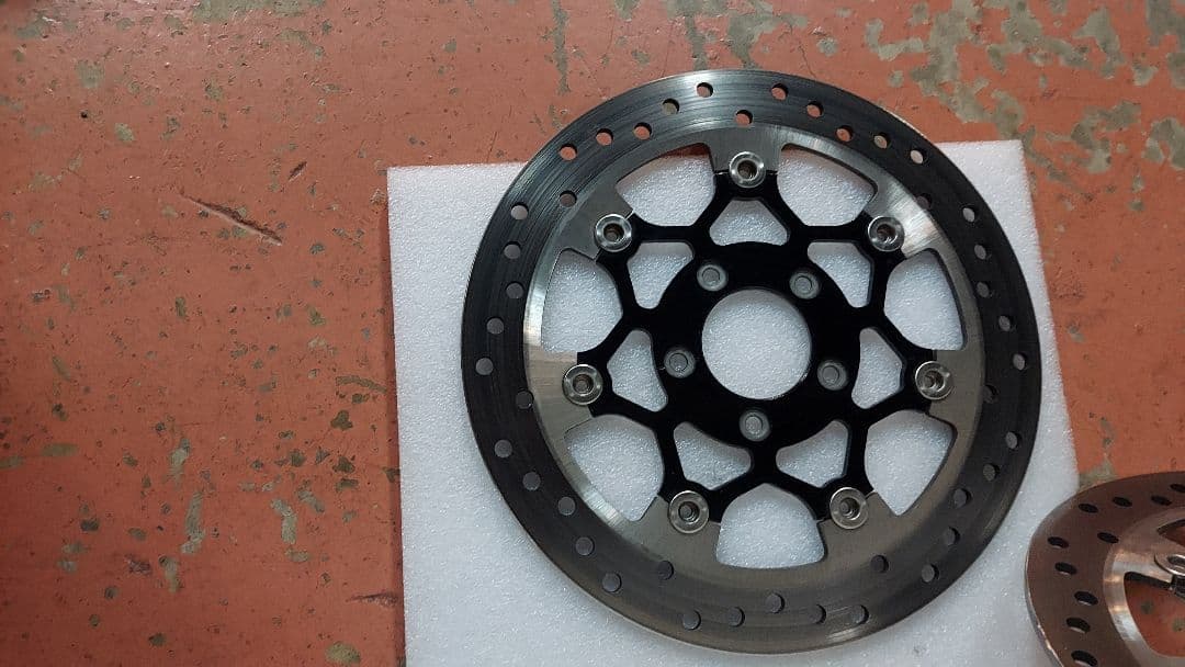 ハーレーFXLRS 純正ディスクブレーキローター前２枚後１枚　走行200km外し