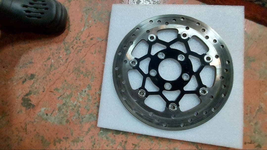 ハーレーFXLRS 純正ディスクブレーキローター前２枚後１枚　走行200km外し