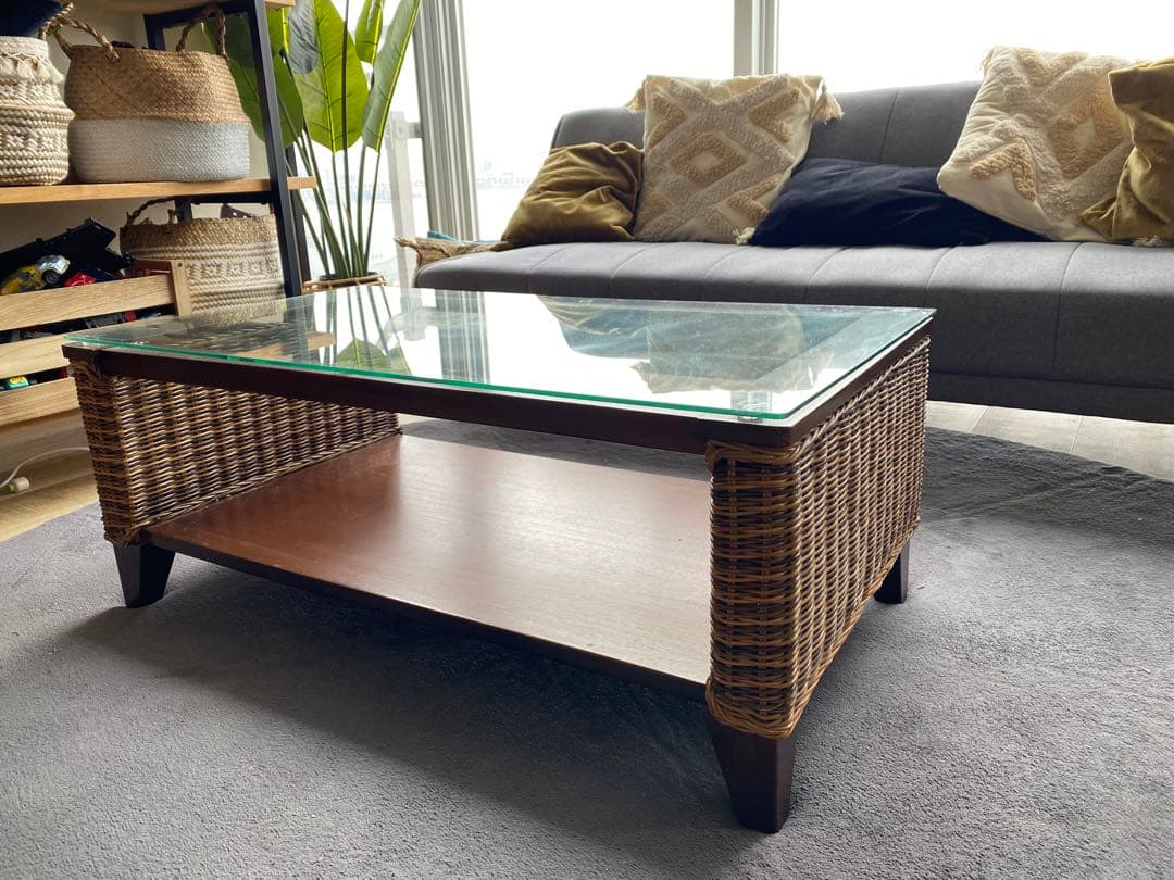 【たのメル便配送に変更！】アジアンテーブル　コーヒーテーブル　ローテーブル