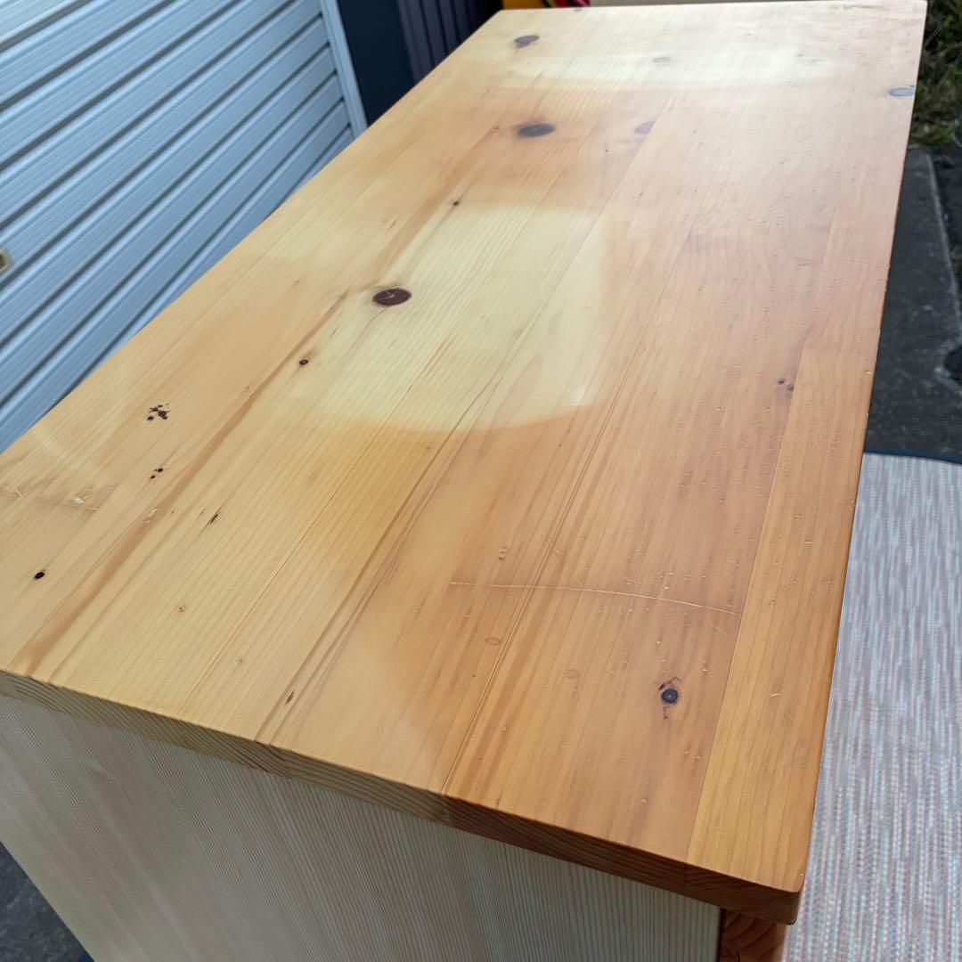 【送料込】無印良品　パイン材　4段チェスト　タンス　チェスト　②