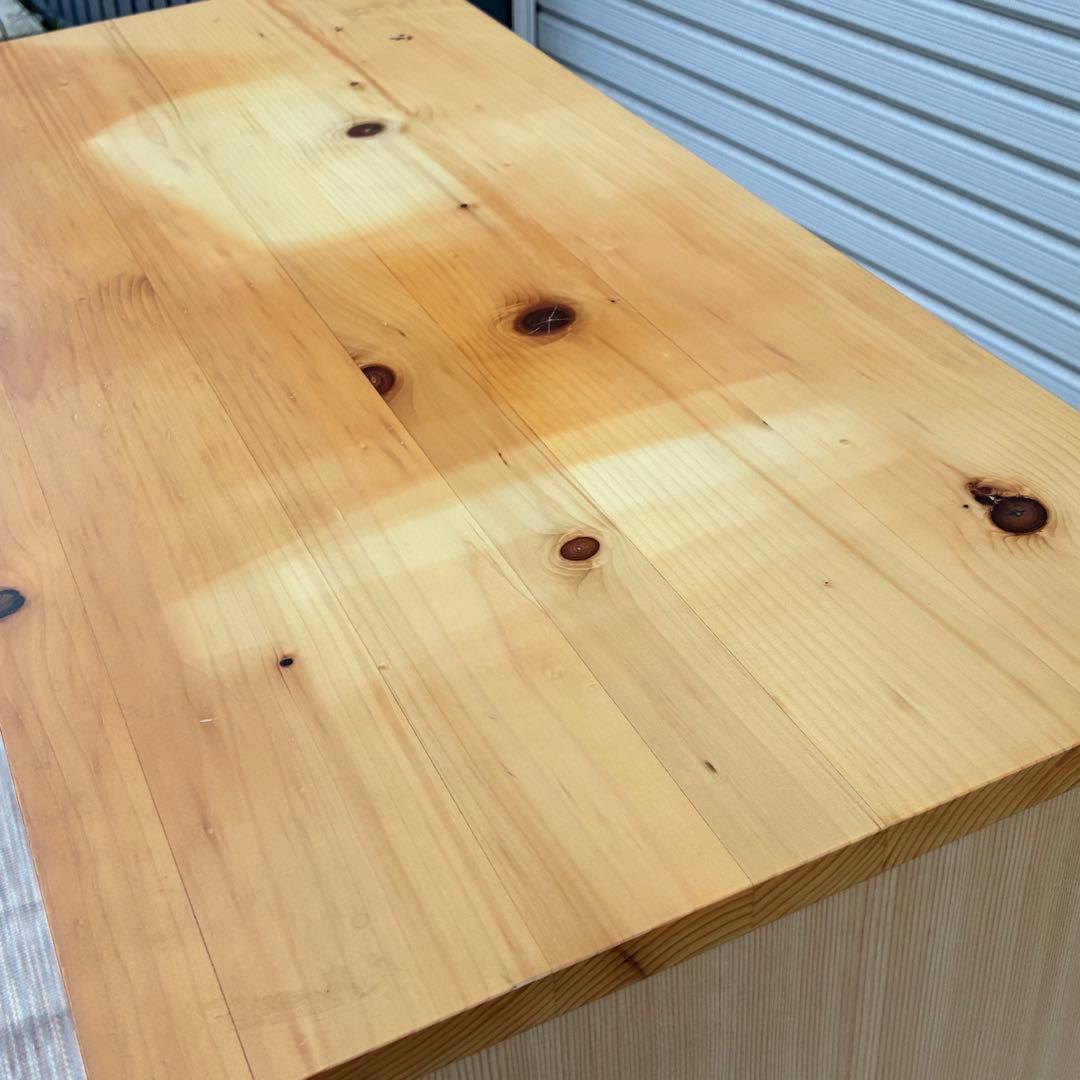 【送料込】無印良品　パイン材　4段チェスト　タンス　チェスト　②