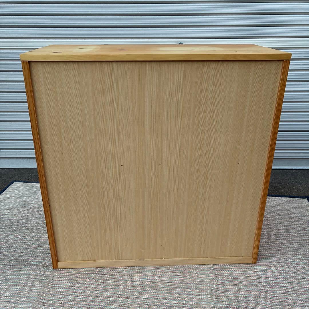 【送料込】無印良品　パイン材　4段チェスト　タンス　チェスト　②
