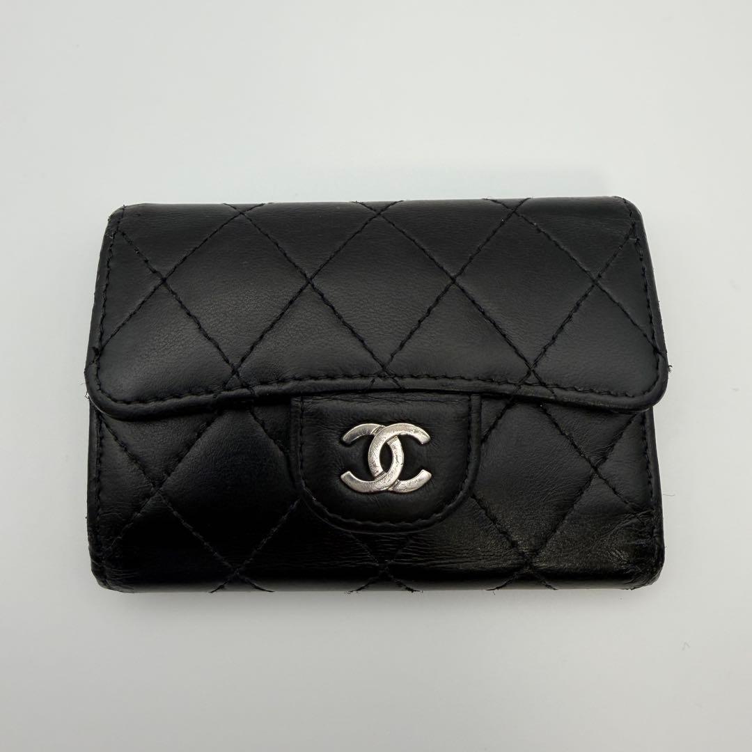 CHANEL シャネル　マトラッセ　4連キーケース　シルバー金具