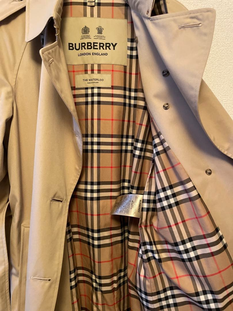 BURBERRY ロング ウォータールーヘリテージ トレンチコート　バーバリー