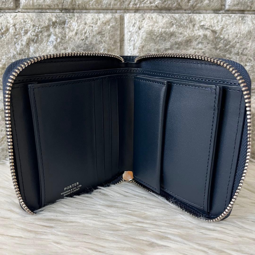 【新品未使用】ポーター　エイブル　03082 レザー　二つ折り財布