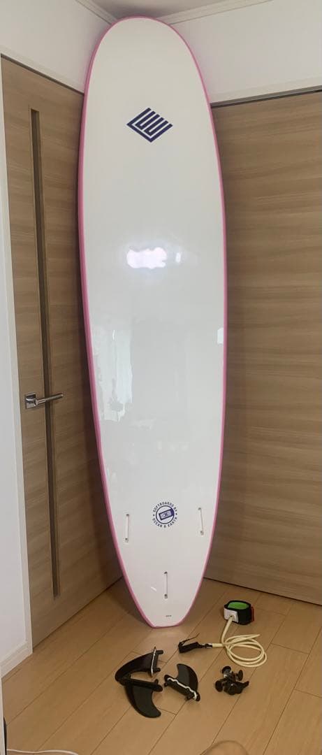 【美品】Ezi Rider ファンボード 7'6ピンク(リーシュ付き)