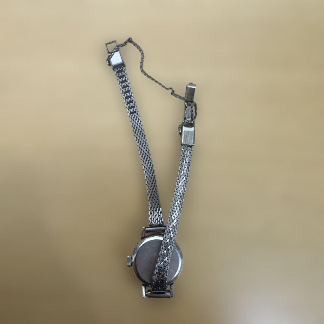 Omega 手巻き時計 シルバー メッシュバンド　オメガ　Ω K14WG