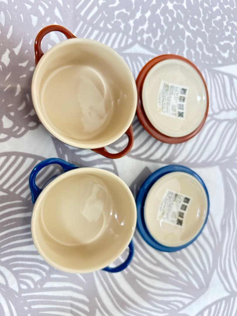 LE CREUSET ル・クルーゼ　ココット　セットパプリカ　緑　黄