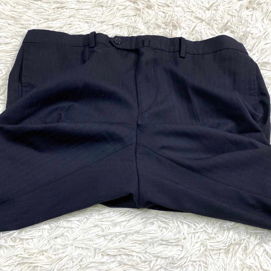 美品✨大きいサイズ ザスーツカンパニー 3ピース セットアップスーツ 紺　XL