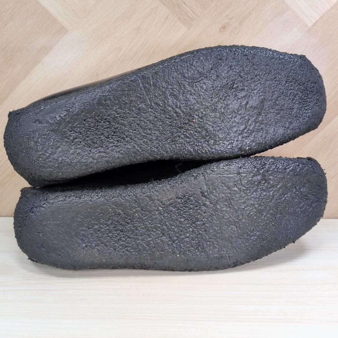 クラークス ナタリー 26.0cm レザー ワラビー ブラック S373