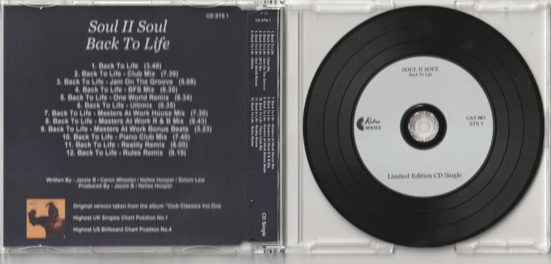 Soul II Soul　Back To Life 　12ヴァージョン収録 CD