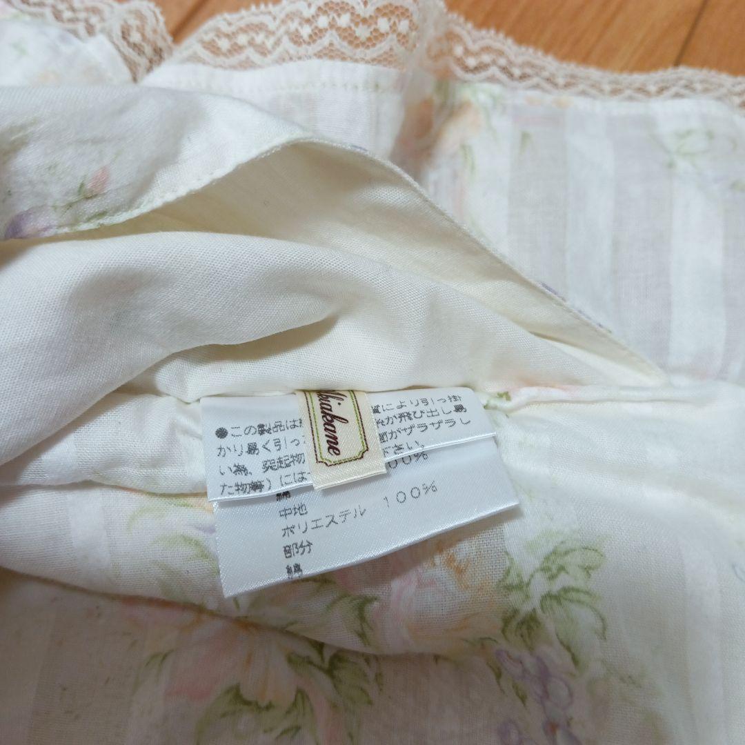 美品★さえらakiakaneアキアカネ花柄豪華座布団カバー日本製フリル&レース