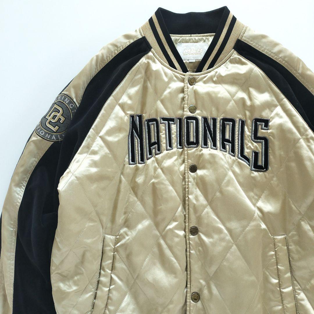 【希少カラー】MLB ワシントンナショナルズ スタジャン ゴールド【XL】